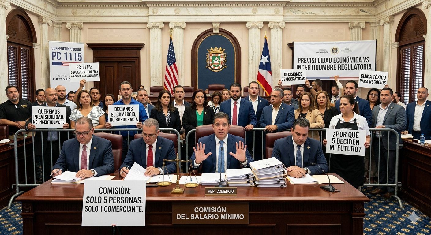 El costo de la incertidumbre: Por qué regular los salarios mediante entes no electos frena la inversión en Puerto Rico