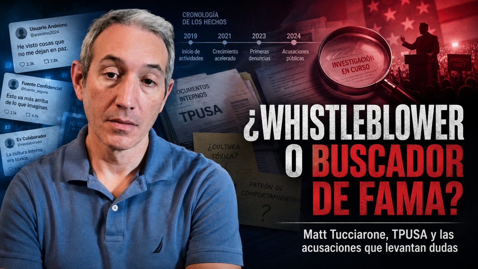 ¿Quién es Matt Tucciarone? El supuesto “insider” de Turning Point que ahora hace graves acusaciones contra TPUSA